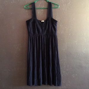 Navy blue swing dress